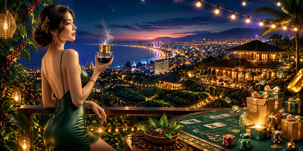 Ánh đèn vàng lung linh biểu tượng giải thưởng casino tại Cần Thơ
