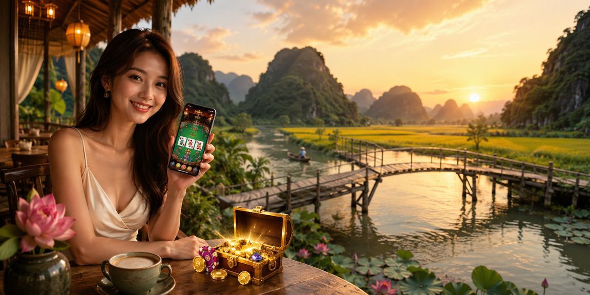 Người dùng tại Ninh Bình thư giãn với trò chơi bài trực tuyến tại quán cà phê